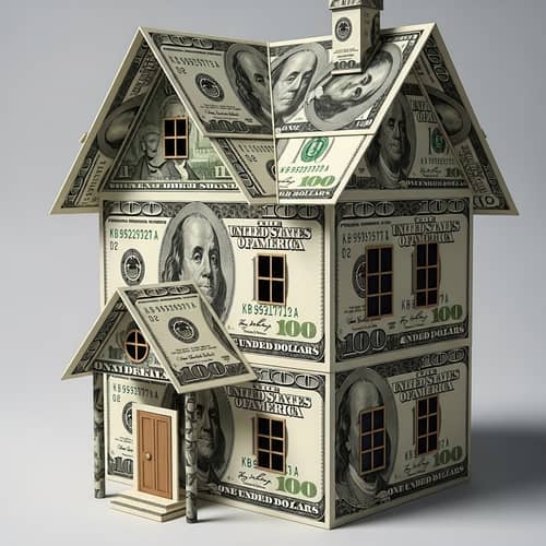 Intricate Hundred Dollar Bill House Design