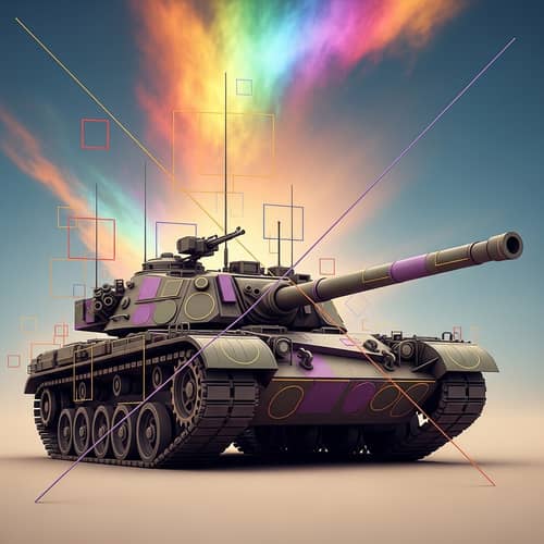 Abstract Tank Art | Geometric Shapes & Vibrant Colors