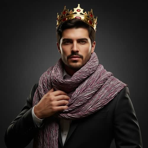 Regal Man Portrait with Exquisite Baroque Styling | Studio Fashion Photography