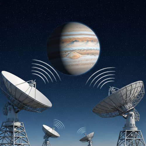 Interstellar Radio Communication from Planet Jupiter