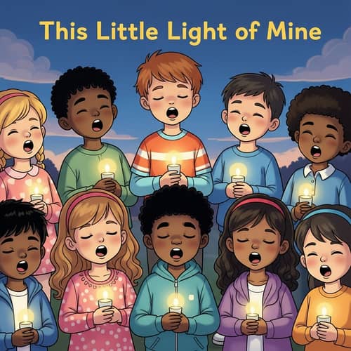 Multicultural Kids Singing 'This Little Light of Mine'