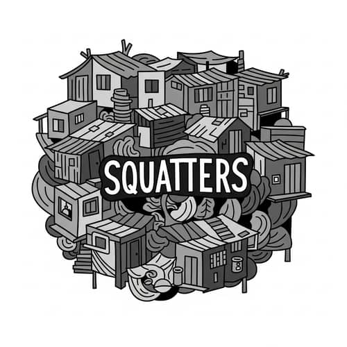 Abstract Interpretation of Squatters | Geometric Shapes & Colors