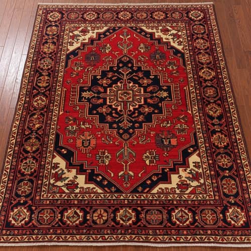 Antique Persian Rug | Intricate Design, Geometric Patterns