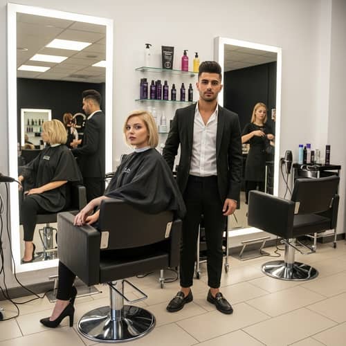 Contemporary Beauty Salon with Professional Stylists