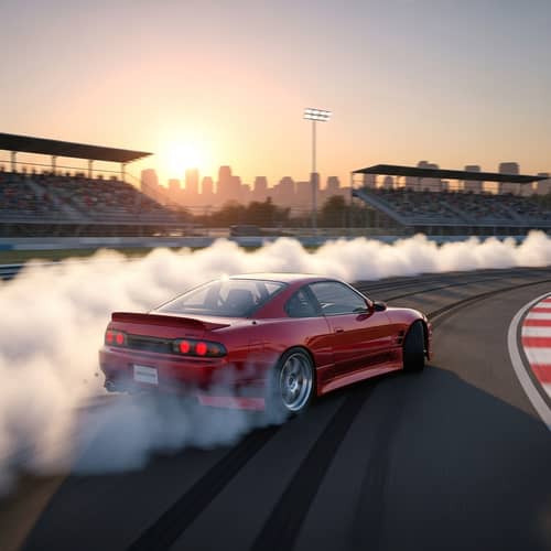 High-Performance Drift in Virtual Racing Game - Thrilling Dynamics
