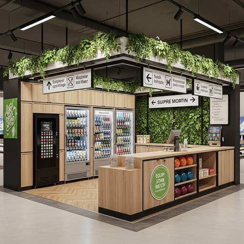 Modern Bowling Alley Vending Area | Fresh & Appealing Design