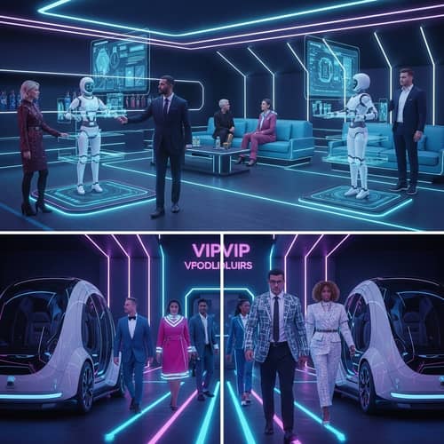 Luxurious VIP Experience in Futuristic Setting