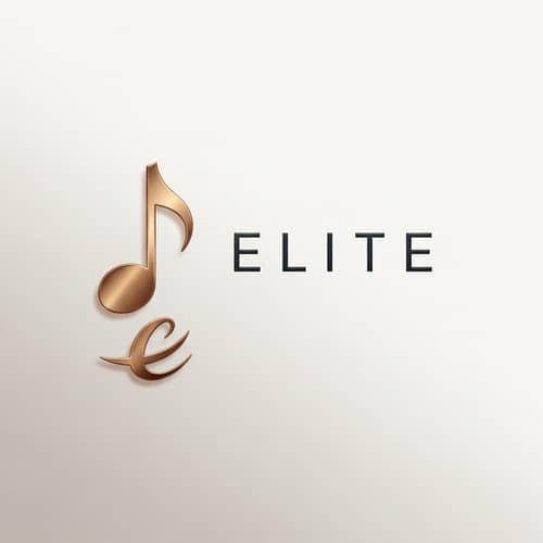 Elegant Crotchet Symbol Logo Design | ELITE Brand