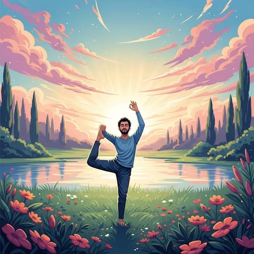Prosperity Affirmation Journey: Zen Yoga Amidst Nature