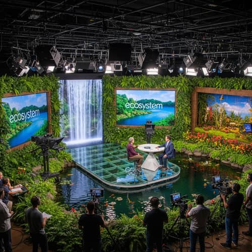 Ecosystem TV Studio: Nature and Technology Fusion