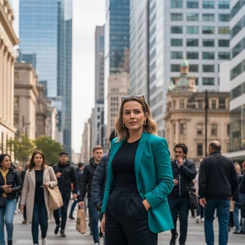 Light Skin Baddie: Confident, Fashionable Woman in Urban Setting