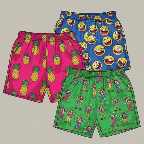 Unique Funny Design Shorts for Colorful Style Enthusiasts