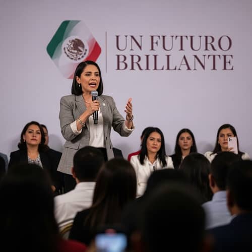 Mexican Presidential Candidate Proposing Policies | Campaign Speech
