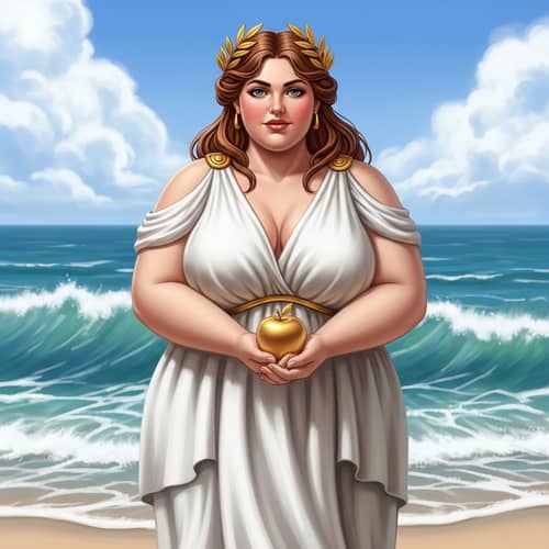 Fat Aphrodite: Radiant Goddess in Nature