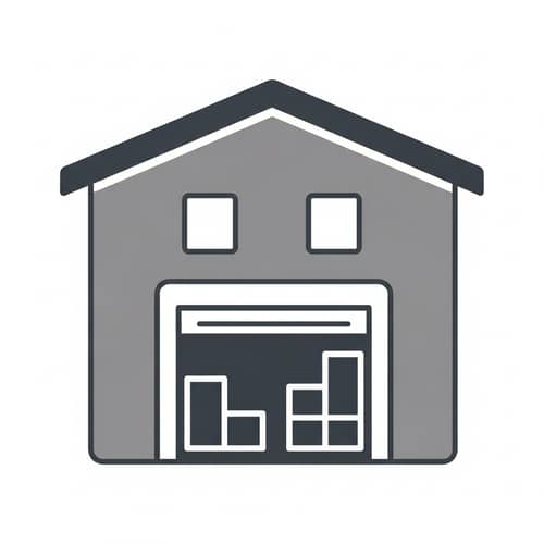Warehouse Icon Design - Simple & Professional