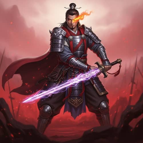 Mythical Warrior Confrontation | Hero with Resonating Sword