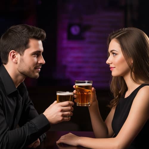 Heartwarming Encounter in Lively Club: A Tale of Affection