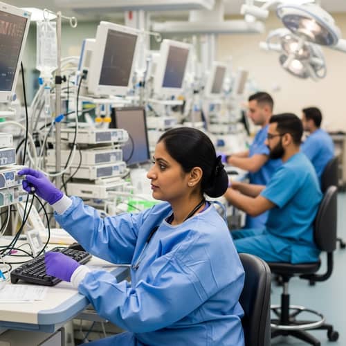 Dedicated Medical Engineer & Diverse Male Nurse Team | Govt Hospital