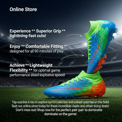 High-Performance Football Cleats | Superior Grip & Lightweight Flexibility
