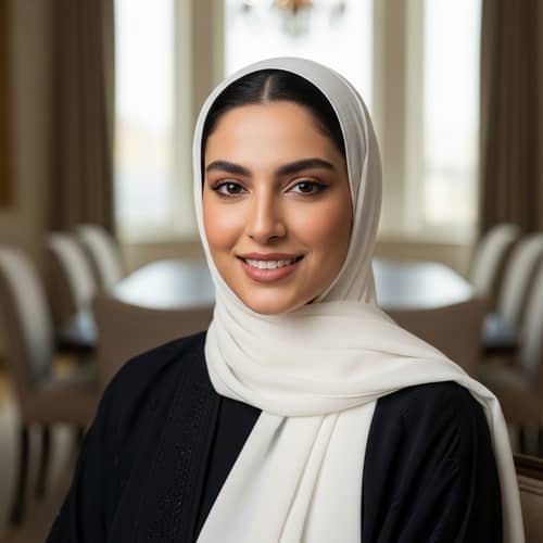 Modern Arab Businesswoman Corporate Headshot