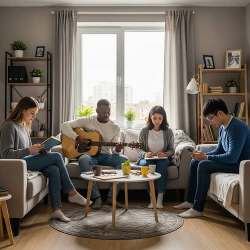 Roommates in Uncomfortable Silence: Multicultural Setting