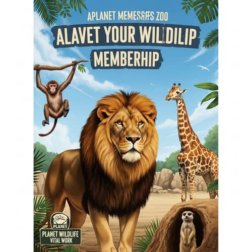 Planet Wildlife Zoo Membership: Experience Adventure & Conservation