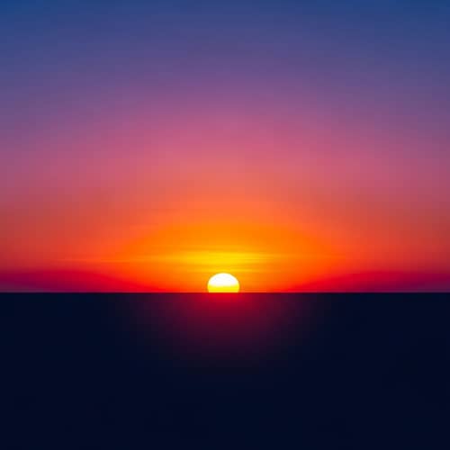 Tranquil Sunset Artwork | Serene Minimalist Painting