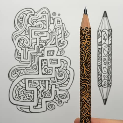 Intricately Designed Pencil: Creative Design Inspiration