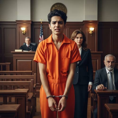 Cinematic Courtroom Drama: A Teen's Emotional Struggle