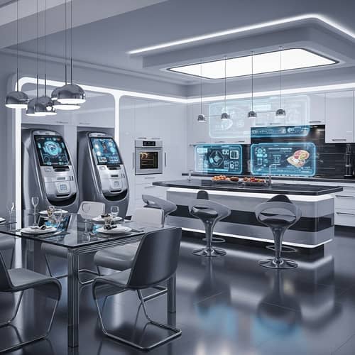 Luxurious Futuristic Kitchen Design: Innovative Appliances & Modern Touches