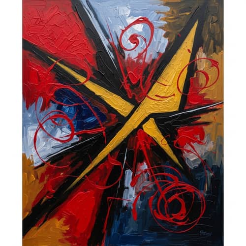 The Art of War: Abstract Expressionism Masterpiece