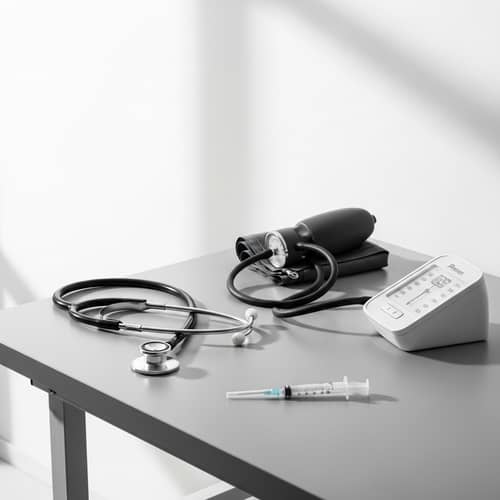 Minimalist Medical Equipment: Tranquil Composition