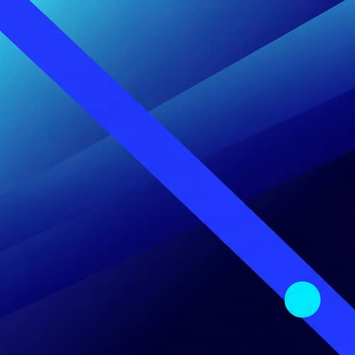 Minimalist Blue Shades Image with a Touch of Boldness