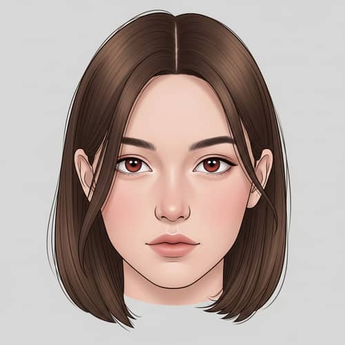 Brown Hair and Reddish-Brown Eyes - Stunning Portrait