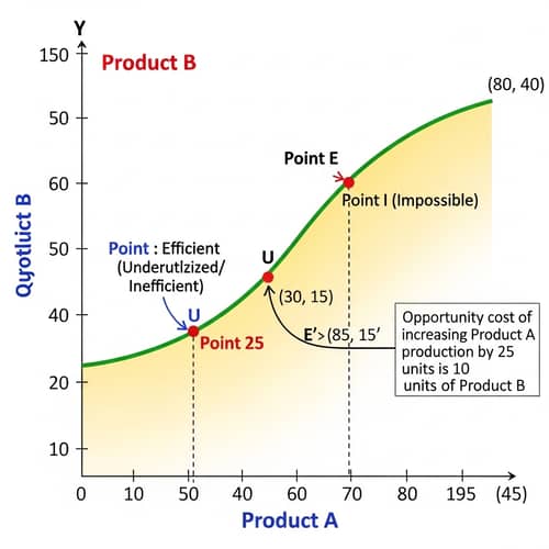 Precision Production Possibility Frontier Visualization