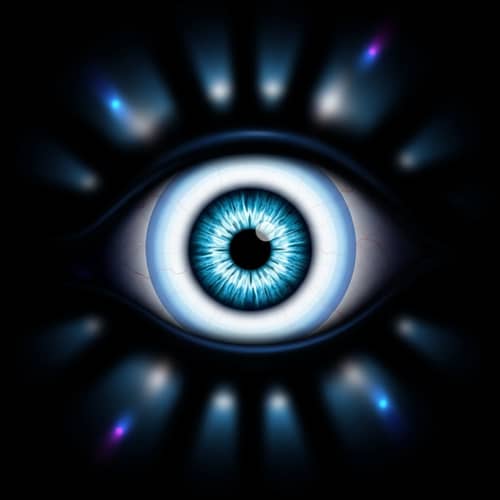 Menacing Evil Eye in Cryptic Shadows | Mystical Aura