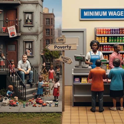 Diorama of Poverty and Minimum Wage Realities