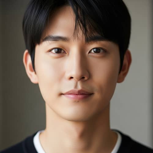 Close-up Portrait of East Asian Individual | Realistic High Resolution Photo