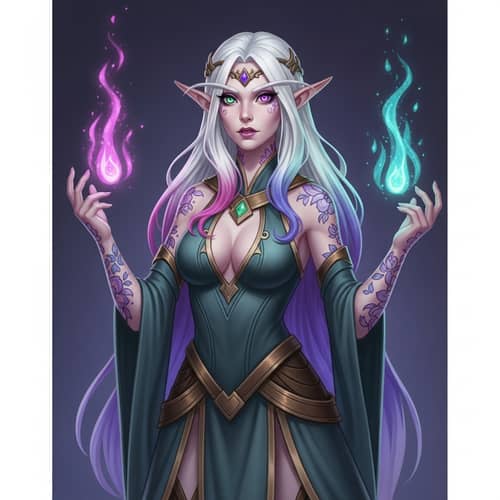 Enchanting Elven Character with Delicate Features | Dungeons & Dragons