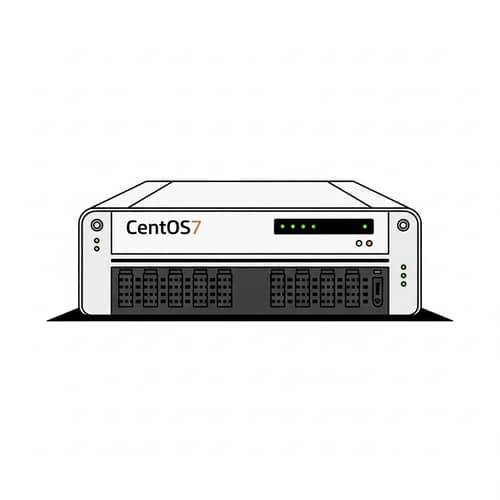 Minimalist CentOS7 Server Illustration