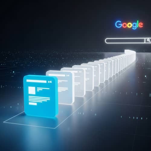 Stand Out on Google: Blue vs White Websites in a Row