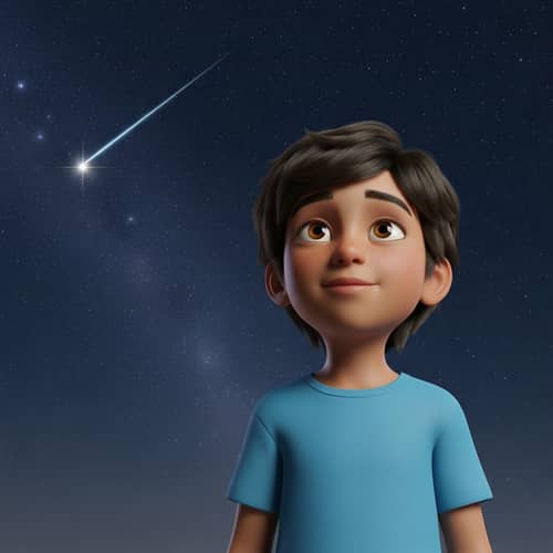 Adventurous Young Hispanic Lad Wishes to Explore Cosmic Wonders
