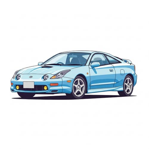 Cartoon Style 7th Gen Toyota Celica T230