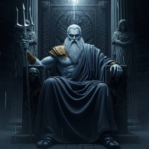 Regal Hades: A Hyper-Realistic Mythological Depiction
