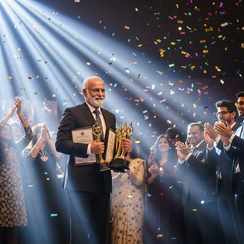 Rajini Kanth Receives Awards | Celebratory Scene Unfolds