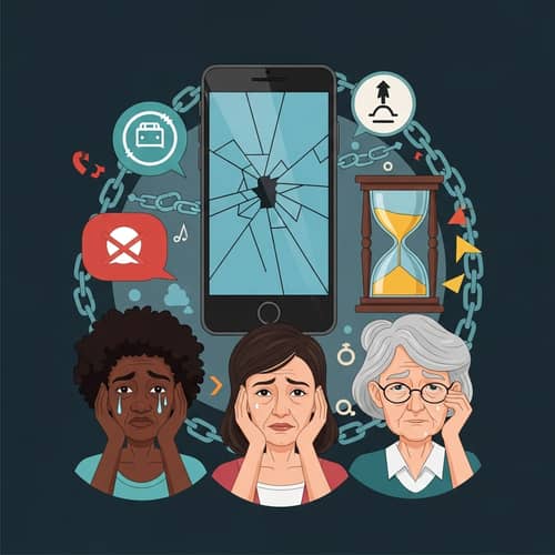 Negative Effects of Excessive Social Media Use | Symbolic Image