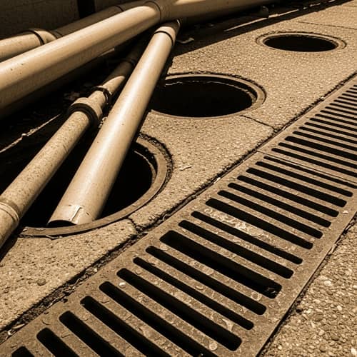Classic Photography of Drains: Nostalgic Aesthetic