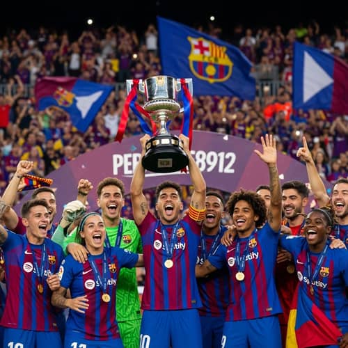 Victorious Celebration, Barça Style! | Grand Football Victory