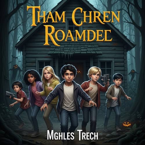 Haunted Log Cabin Escape Book Cover: Thrilling Multi-Cultural Adventure