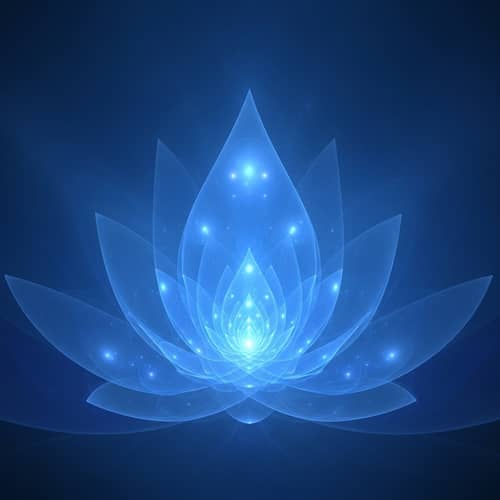 Spiritual Awareness in Blue | Invitation Card Visual